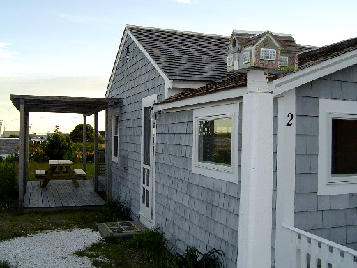 View from private road