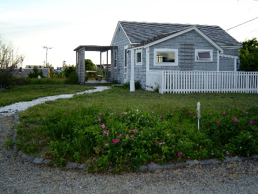 View from private road