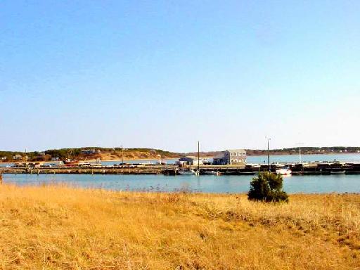 View from peninsula over Wellfleet harbor